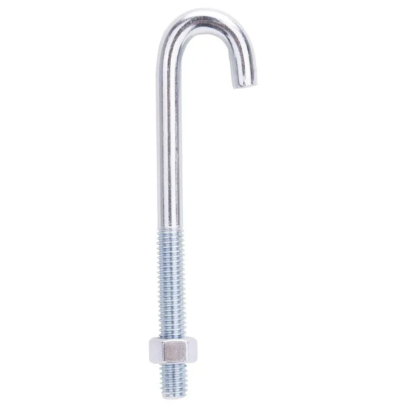 ProSource LR322 J-Bolt, 5 in L, 250 lbs Working Load, Zinc (Pack of 10)
