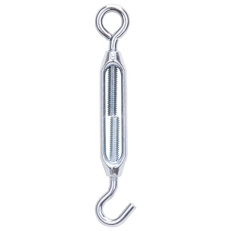 ProSource LR335 Turnbuckle, 7/32 in Thread, Hook, Eye, 6-1/2 in L Take-Up, Aluminum (Pack of 10)