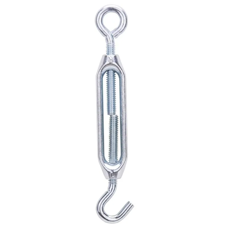 ProSource LR336 Turnbuckle, 160 lb Working Load, 1/4 in Thread, Hook, Eye, 7-1/2 in L Take-Up, Aluminum (Pack of 10)