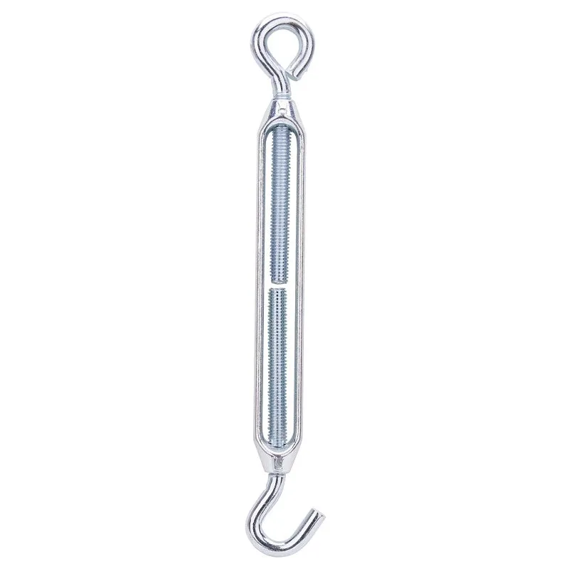 ProSource LR339 Turnbuckle, 3/8 in Thread, Hook, Eye, 15 in L Take-Up, Aluminum (Pack of 10)
