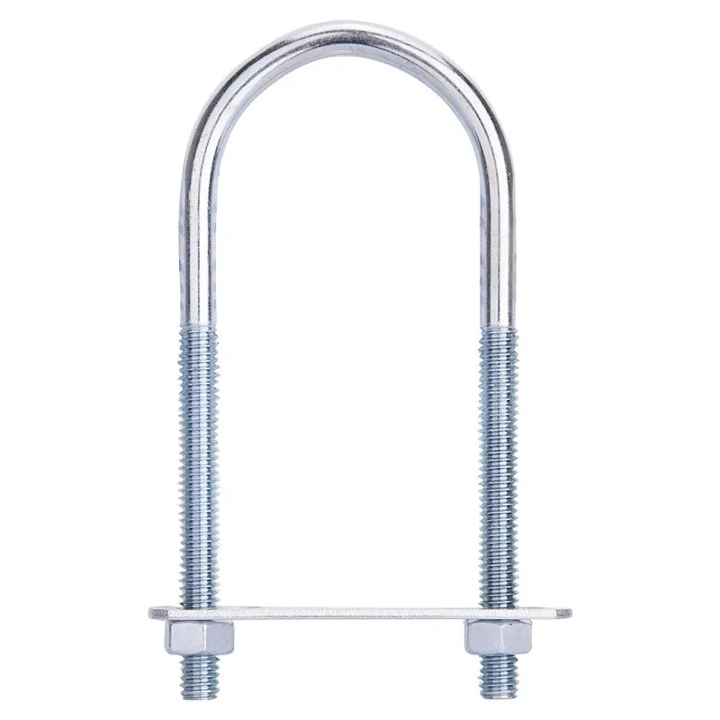 ProSource LR347 U-Bolt, 5/16 in Thread, 2-3/4 in L Thread, Steel, Zinc (Pack of 10)