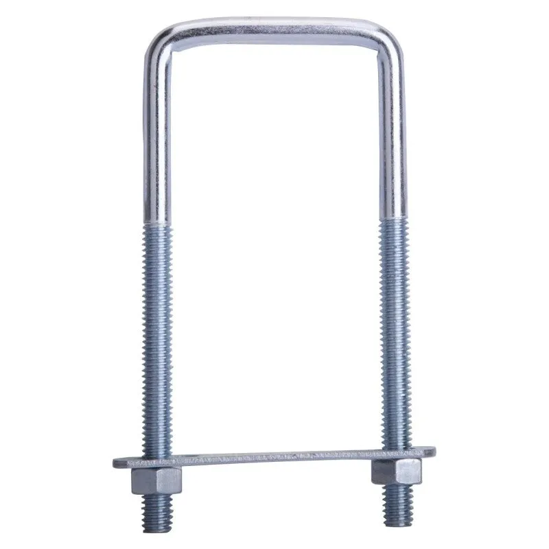 ProSource LR351 U-Bolt, 5/16 in Thread, 3 in L Thread, Steel, Zinc (Pack of 10)