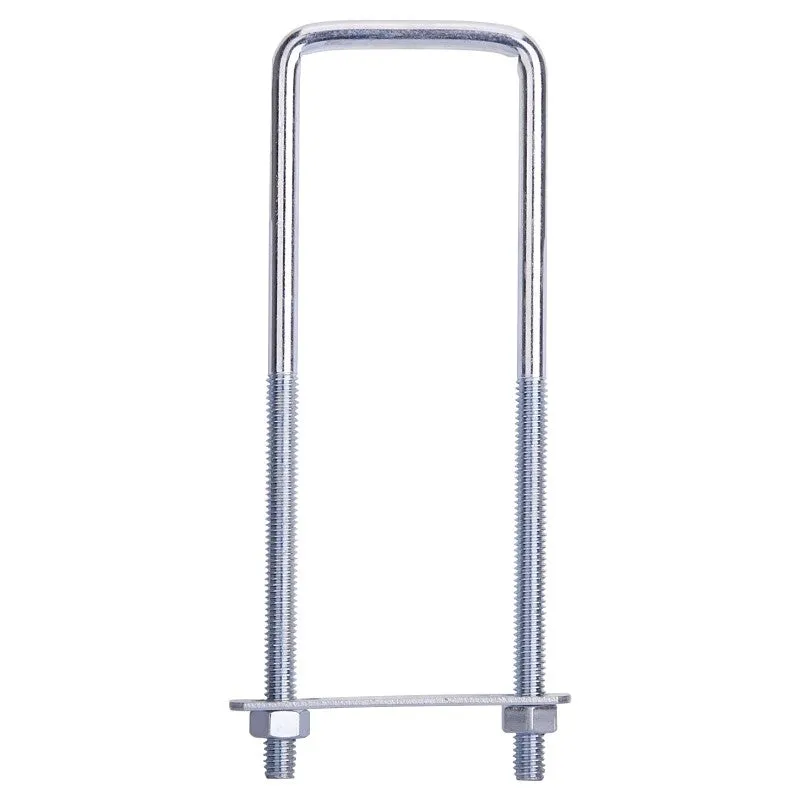 ProSource LR352 U-Bolt, 5/16 in Thread, 3-3/4 in L Thread, Steel, Zinc (Pack of 10)