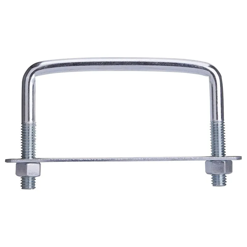 ProSource LR354 U-Bolt, 3/8 in Thread, 1-1/2 in L Thread, Steel, Zinc (Pack of 10)