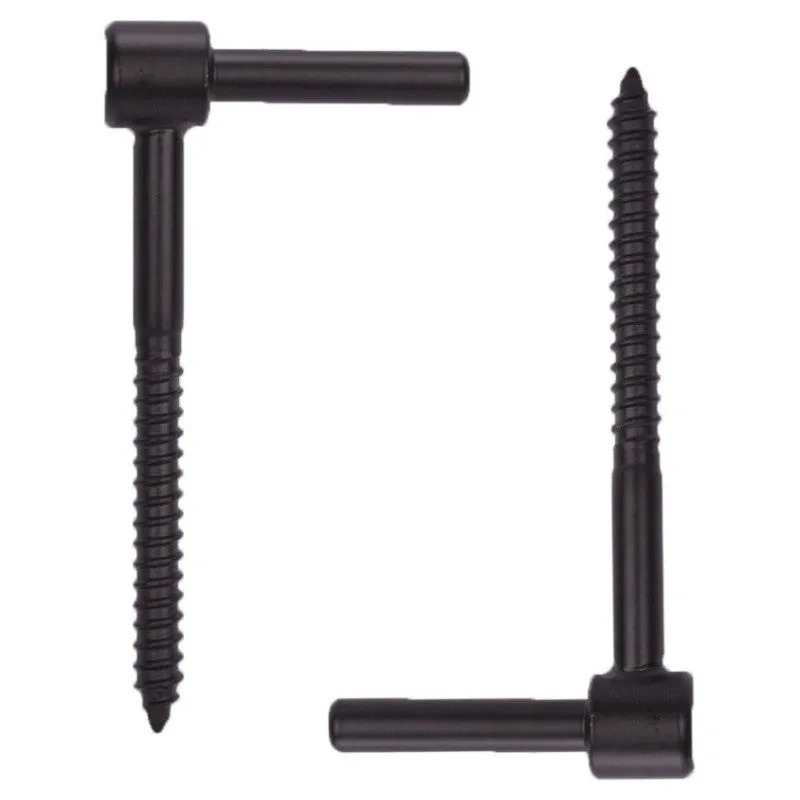 ProSource SH-S12-PS Lag Pintel, 5 x 2-9/16 x 3/4 in, Black, Screw Mounting
