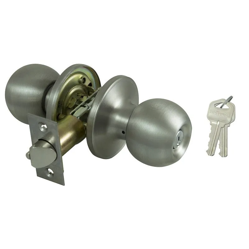 ProSource T3600V-PS Entry Knob, Stainless Steel, KW1, KA3 Keyway, 3 Grade (Pack of 3)