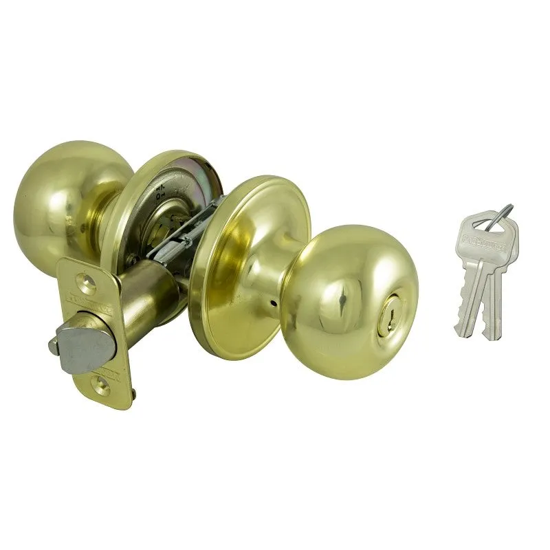 ProSource T9700BRA4V Entry Knob, Brass, K3, KW1 Keyway, 3 Grade (Pack of 3)