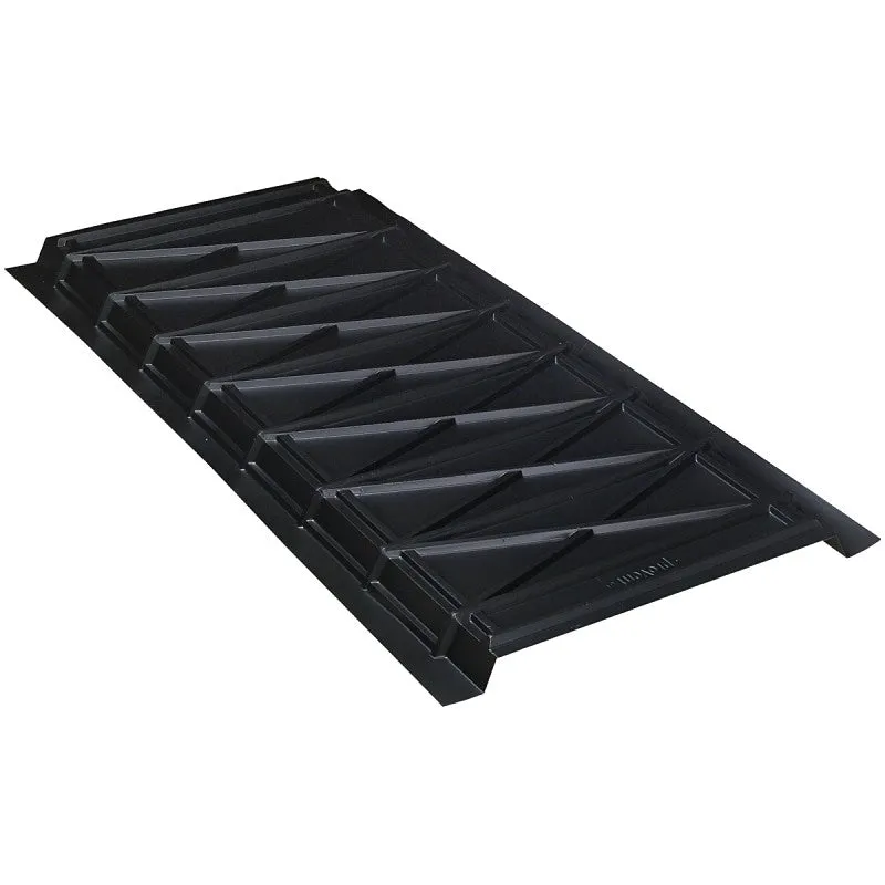 ProVent UPV2248050 Roof Ventilator, 48 in OAL, 22 in OAW, 26 sq-in Net Free Ventilating Area, Plastic, Black (Pack of 50)
