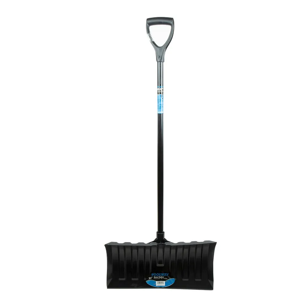 ProYard Snow Shovel 21″ Poly Blade Steel Handle D-grip 49-1/2″