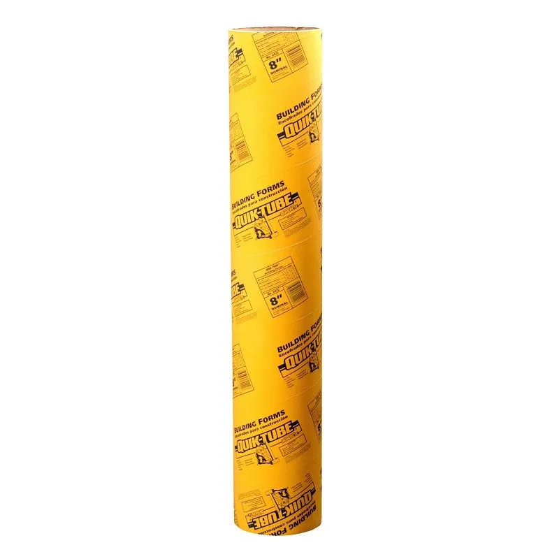 Quikrete 6922-01 Building Form, 8 in Dia, 4 ft L, Fiber