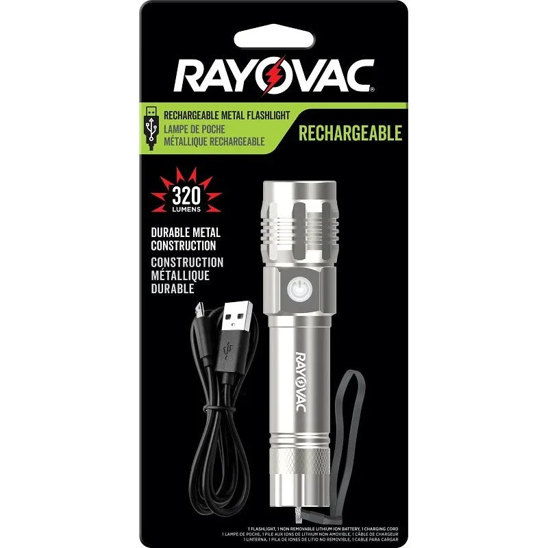 Rayovac ROVVMHAL8H Flashlight, Lithium-Ion Battery, LED Lamp (Pack of 4)