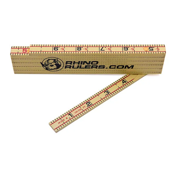 Rhino Rulers 55125 Engineer’s 6′ Folding Ruler