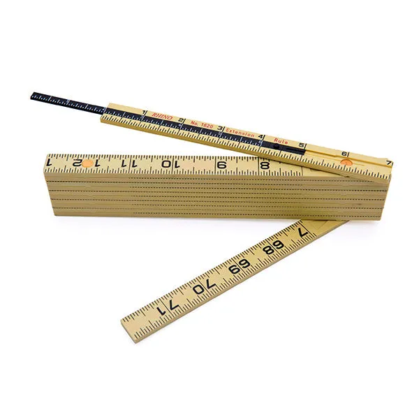 Rhino Rulers 55160 Carpenter’s 6′ Folding Ruler