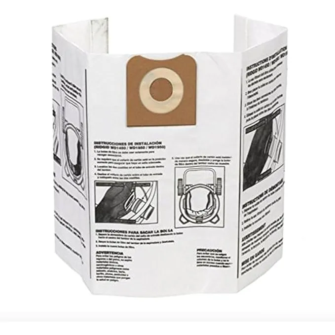 Ridgid VF3502 High-Efficiency Dust Bags – 2PK