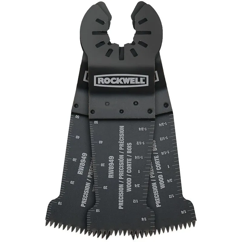 Rockwell RW8967.3 Oscillating Saw Blade, 1-3/8 in W, Bi-Metal