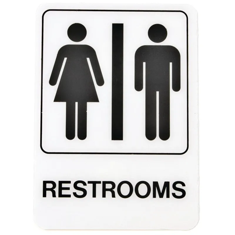 SIGN DECOR WOMEN 3X9IN PLASTIC (Pack of 5)