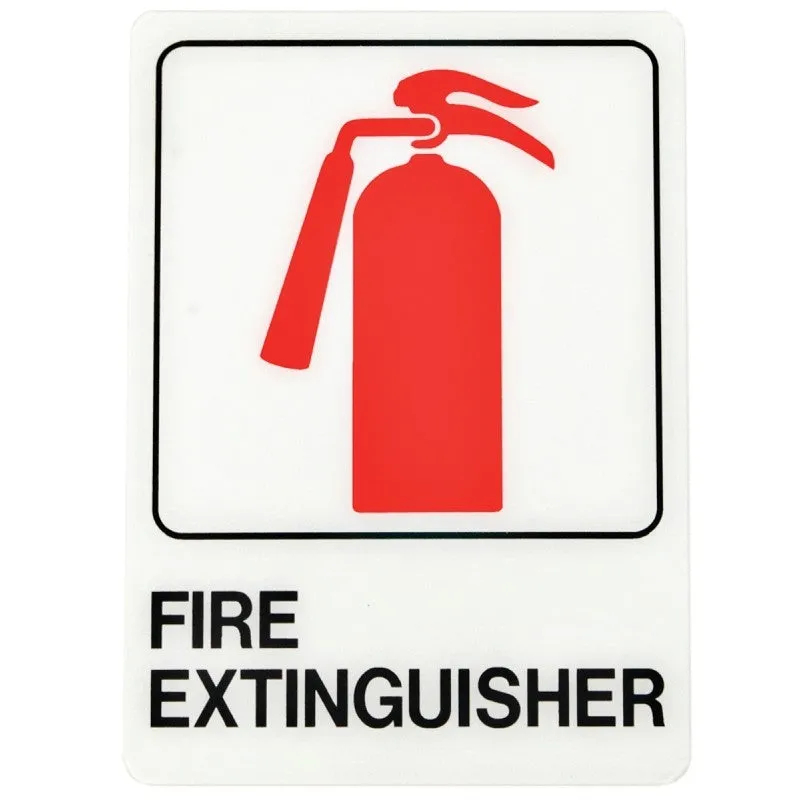 SIGN FIRE EXTNGR 5X7IN PLASTIC (Pack of 5)