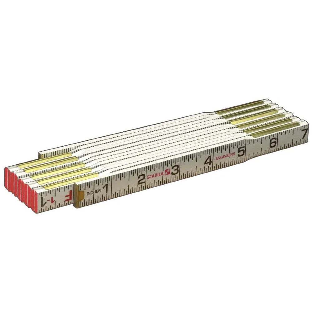 STABILA 80015 Type 600 Folding Rulers Engineer’s (1/16ths, 1/10ths, 1/100ths) | inch/inch