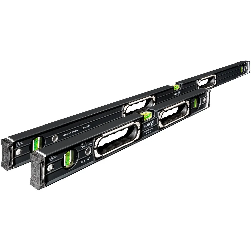 STABILA Stabila Dark Shadow Type 196-2 24 Inch & 48 Inch Level Set