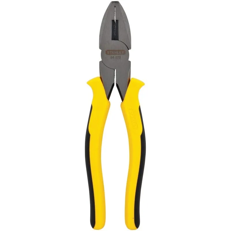 STANLEY 84-029 Lineman’s Plier, 8 in OAL, Comfort-Grip Handle