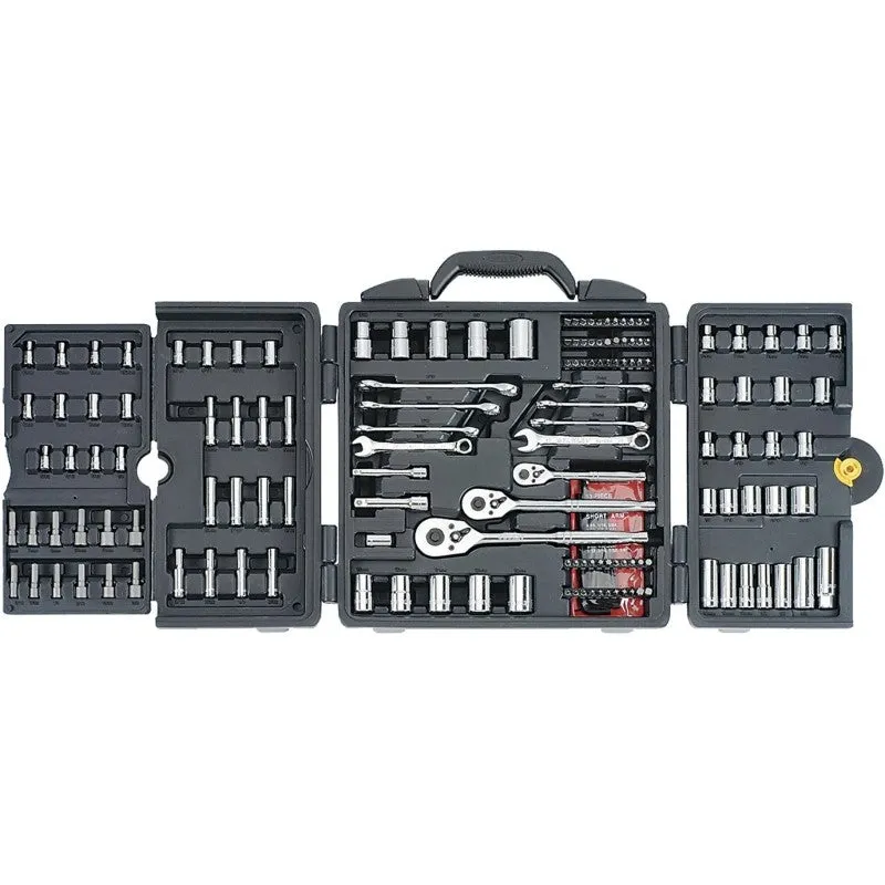 STANLEY 96-011 Mechanic’s Tool Set, 170-Piece, Chrome Vanadium, Chrome Vanadium