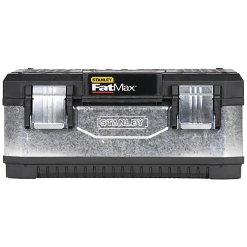 STANLEY FMST20061 Tool Box, 4.4 gal, Metal/Plastic, Black/Gray, 2-Compartment