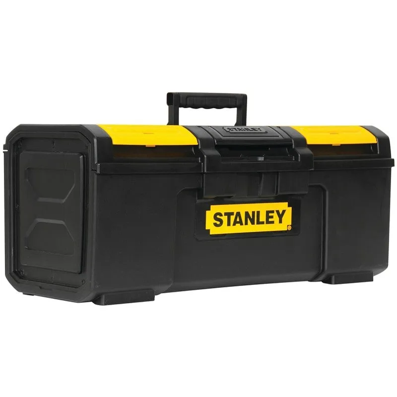 stanley stst24410 tool box 61 lb plastic blackyellow 3 compartment
