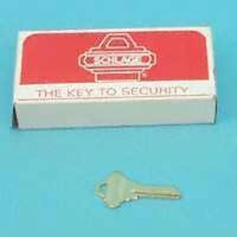 Schlage 35-100-C Key Blank, Nickel, Brass (Pack of 50)