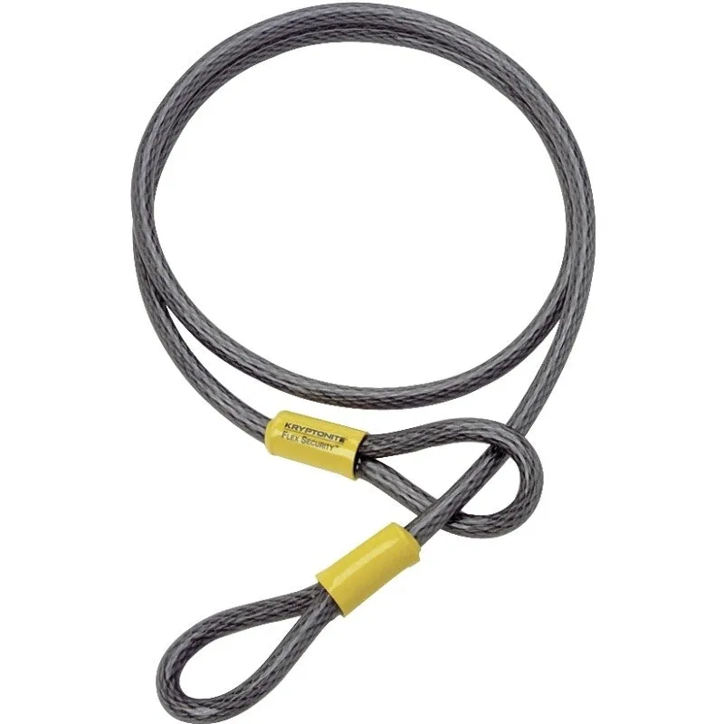 Schlage 999256 Flexible Cable Lock, Steel Body, 3/8 in Dia Shackle
