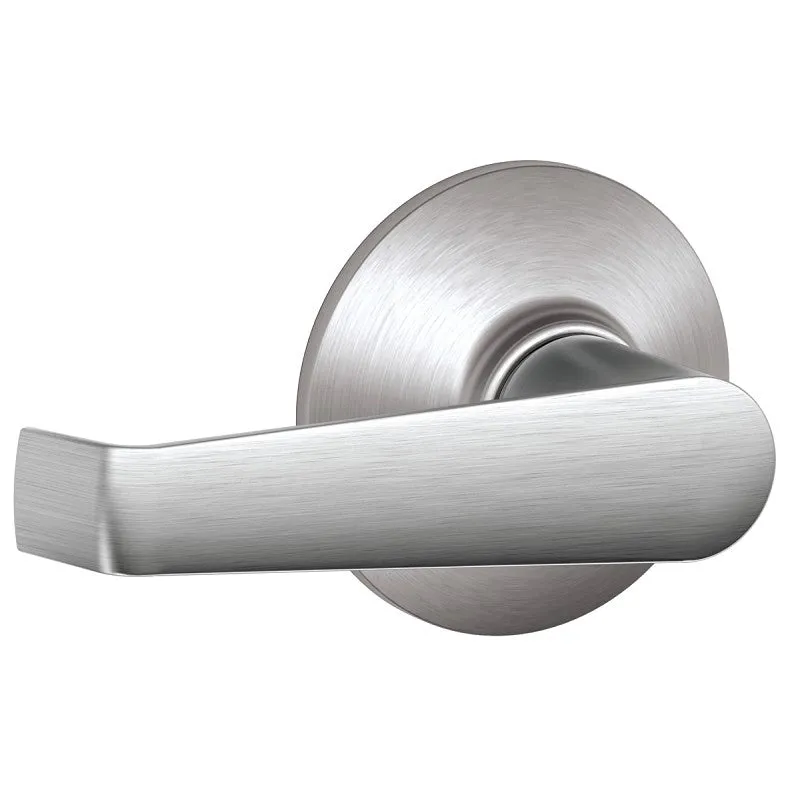 Schlage Birmingham Series F10 ELA 626 Passage Lever, Mechanical Lock, Satin Chrome, Metal, Residential, 2 Grade