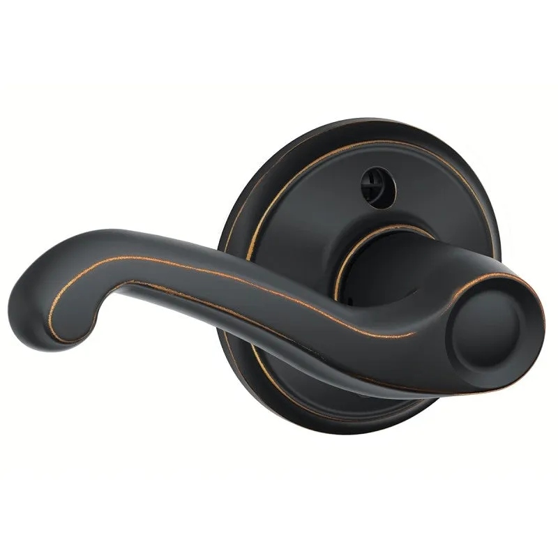 Schlage F Series F170FLA716LH Left Hand Dummy Lever, Aged Bronze, Metal, Mechanical Lock, Residential, Left Hand