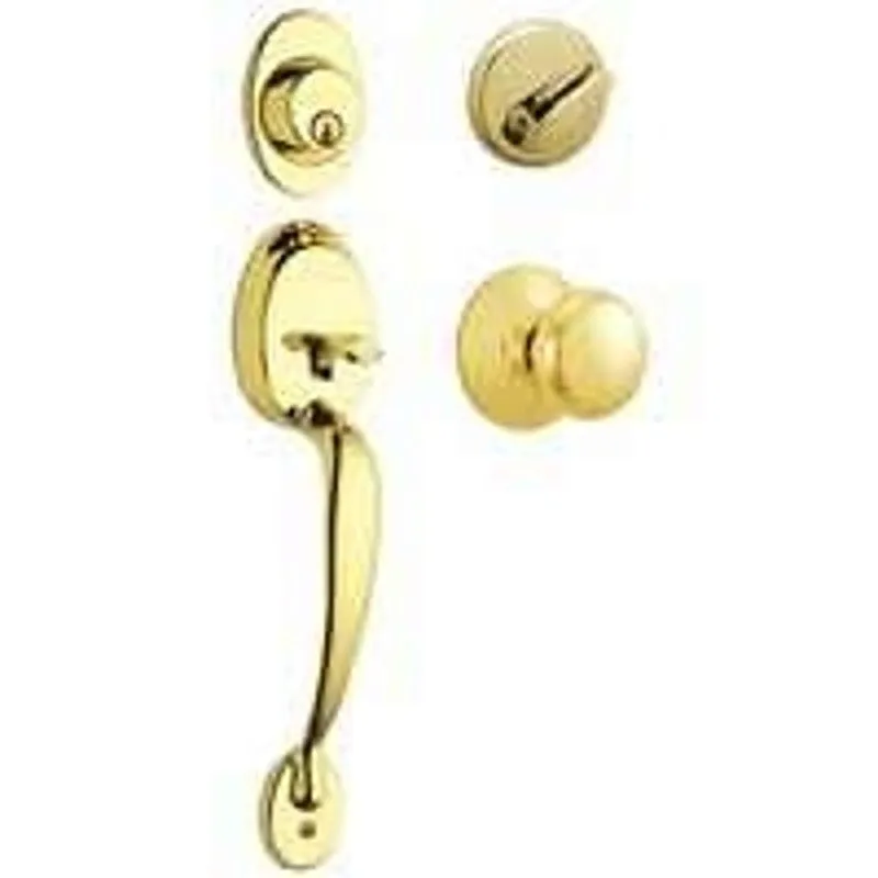 Schlage Plymouth Series F60PLY505XPLY605 Combination Lockset, Mechanical Lock, Knob Handle, Round Design