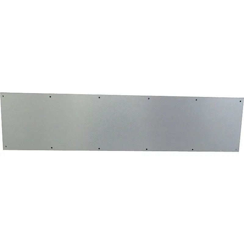 Schlage SC8400PA-619 8X34 Kick Plate, 34 in L, 8 in W, Aluminum, Satin Nickel