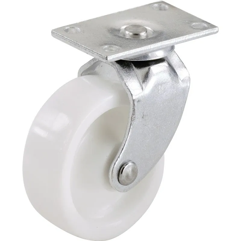 Shepherd Hardware 9041 Swivel Caster, 1-1/8 x 2 in Plate, 4.63 in W x 2 in D x 6-1/2 in H Dimensions, 2 in Dia Wheel (Pack of 6)