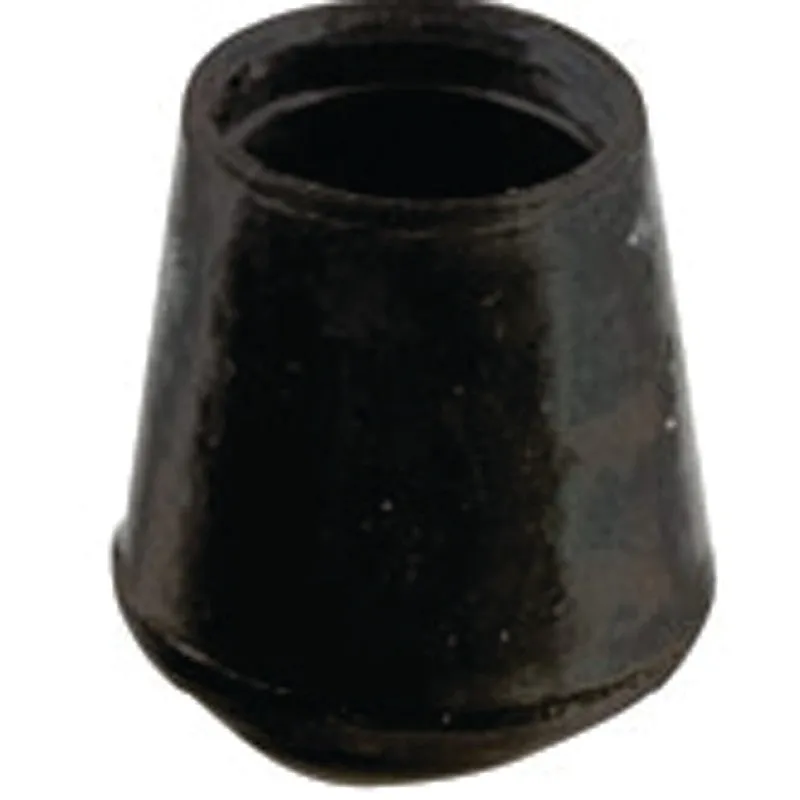 Shepherd Hardware 9761 Furniture Leg Tip, Round, Rubber, 7/8 in Dia, Black (Pack of 24)