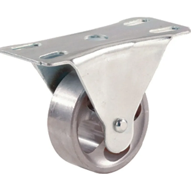 Shepherd Hardware 9783 Rigid Caster, 4 in Dia Wheel, 1-1/2 in W Wheel, Cast Iron Wheel, 500 lb