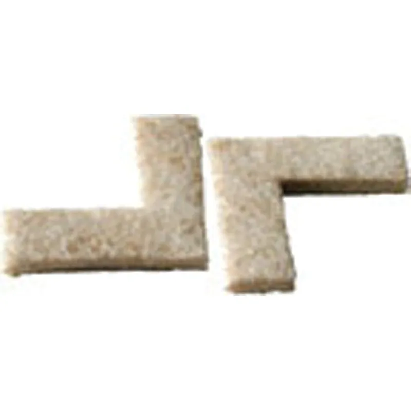 Shepherd Hardware Felt ClothGard Series 9816 Protective Pad, Felt Cloth, Beige, 1-1/2 in L, 4-5/8 in W, 5-1/2 in Thick (Pack of 12)
