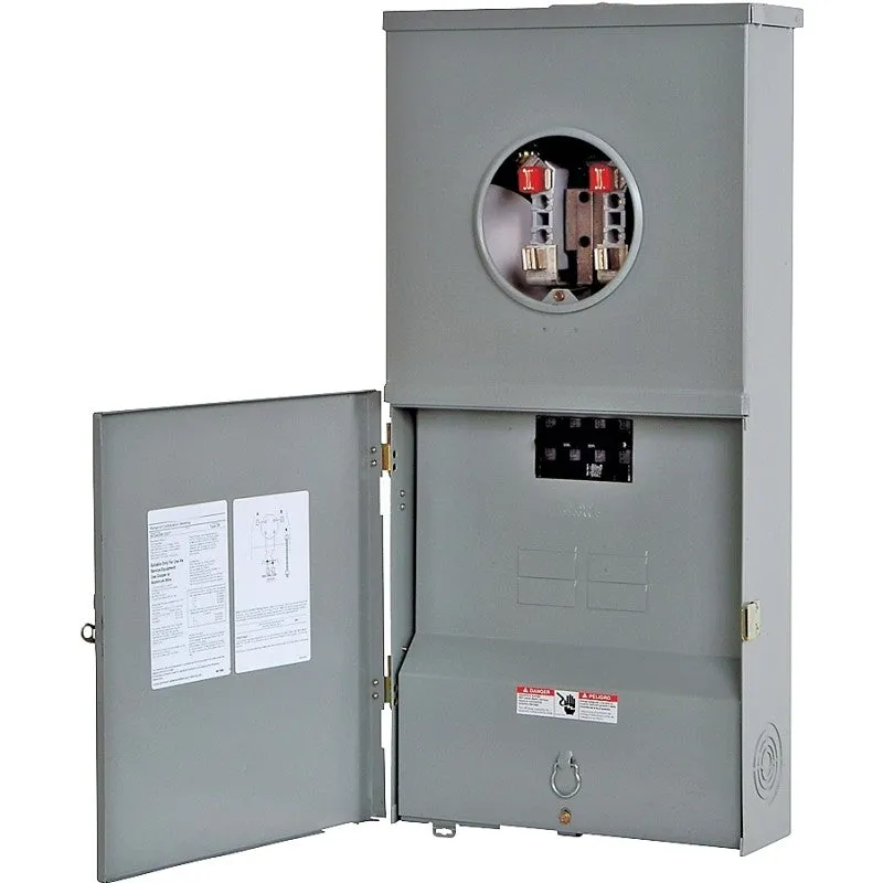 Siemens MC0408B1200RT Series Meter Combination Load Center, Ringless Cover/Lid, 200 A, 4-Space, 4-Jaw, 8-Circuit