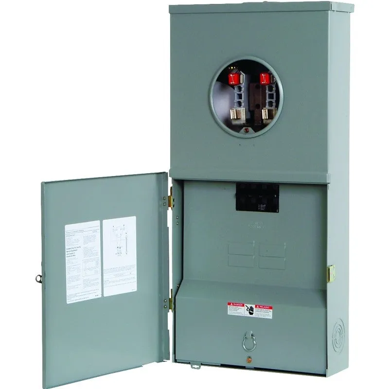 Siemens MC0408B1200T Series Meter Combination Load Center, Ring Cover/Lid, 200 A, 4-Space, 4-Jaw, 8-Circuit