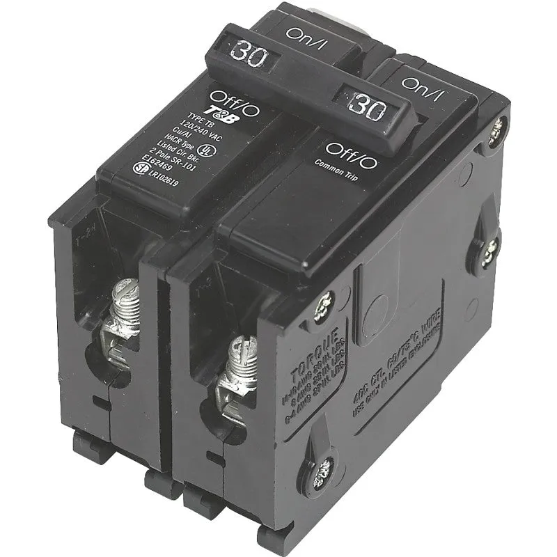 Siemens Q230 Circuit Breaker, Mini, 30 A, 2 -Pole, 120/240 V, Fixed Trip, Plug Mounting