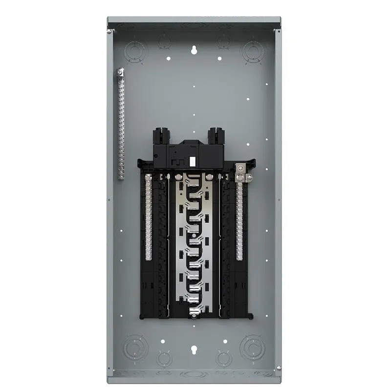Siemens SN SN2448B1200 Assembled Load Center, 200 A, 24 -Space, 48 -Circuit, Main Breaker, Plug-On Neutral, Gray