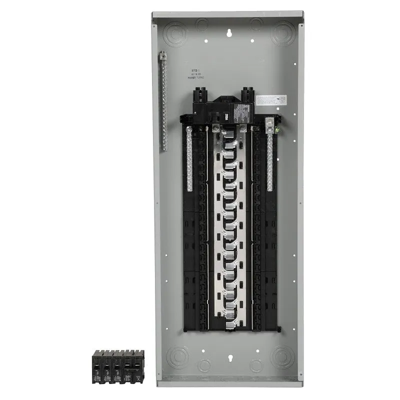 Siemens SN SN4040B1200P1 Assembled Load Center, 200 A, 40 -Space, 40 -Circuit, Main Breaker, Plug-On Neutral, Gray