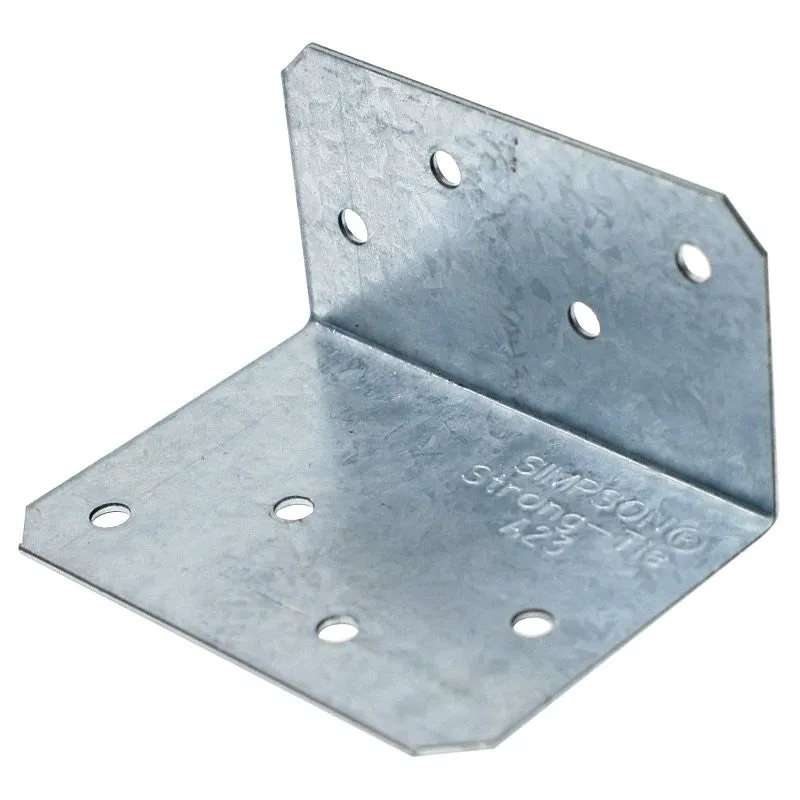 Simpson Strong-Tie A23 Angle, 2-3/4 in L, Steel, Galvanized/Zinc (Pack of 200)
