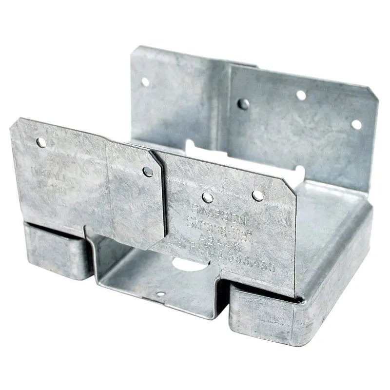Simpson Strong-Tie ABA ABA46Z Post Base, 4 x 6 in Post, 14 ga Gauge, Steel, ZMAX (Pack of 10)