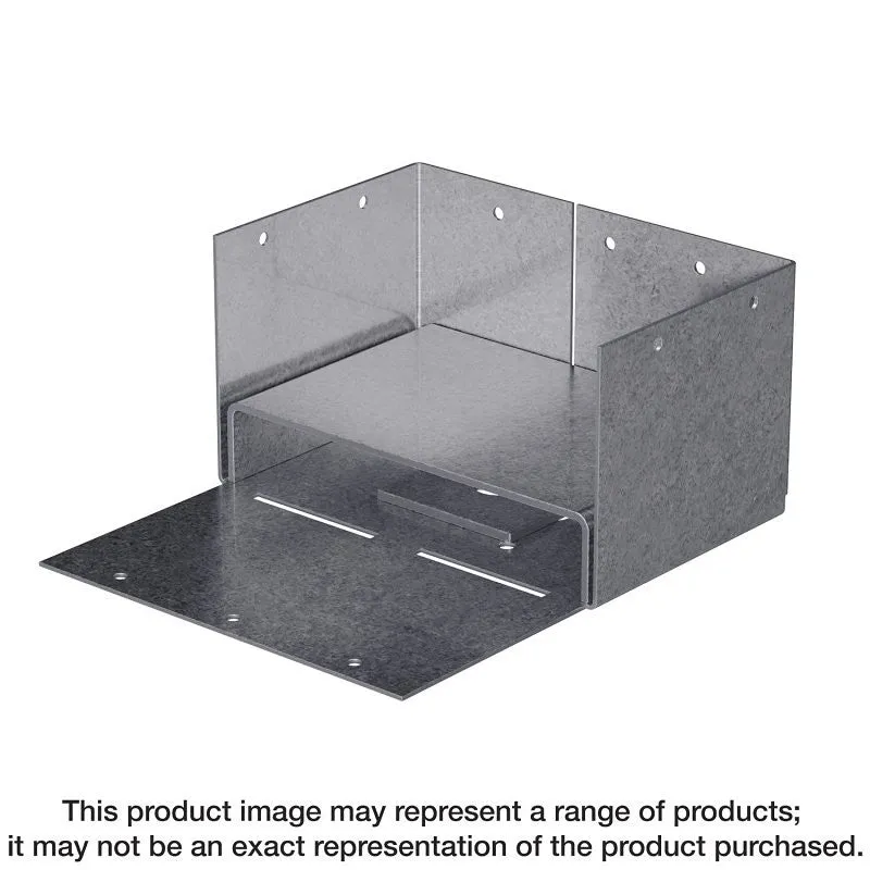 Simpson Strong-Tie ABW ABW44Z Post Base, 4 x 4 in Post, 16 ga Gauge, Steel, ZMAX (Pack of 10)