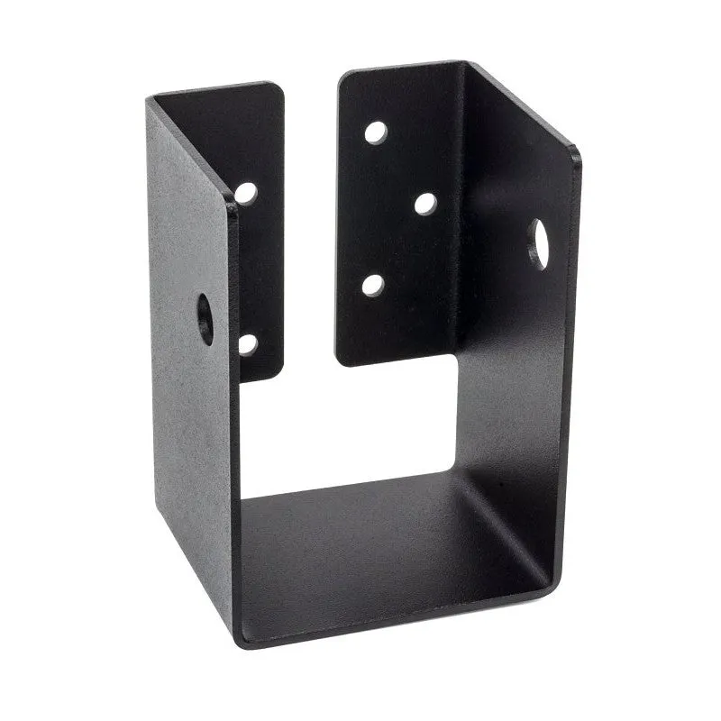 Simpson Strong-Tie APHH APHH46 Joist Hanger, 5-1/8 in H, 3 in D, 3-9/16 in W, 4 x 6 in, Steel, Black, ZMAX (Pack of 2)