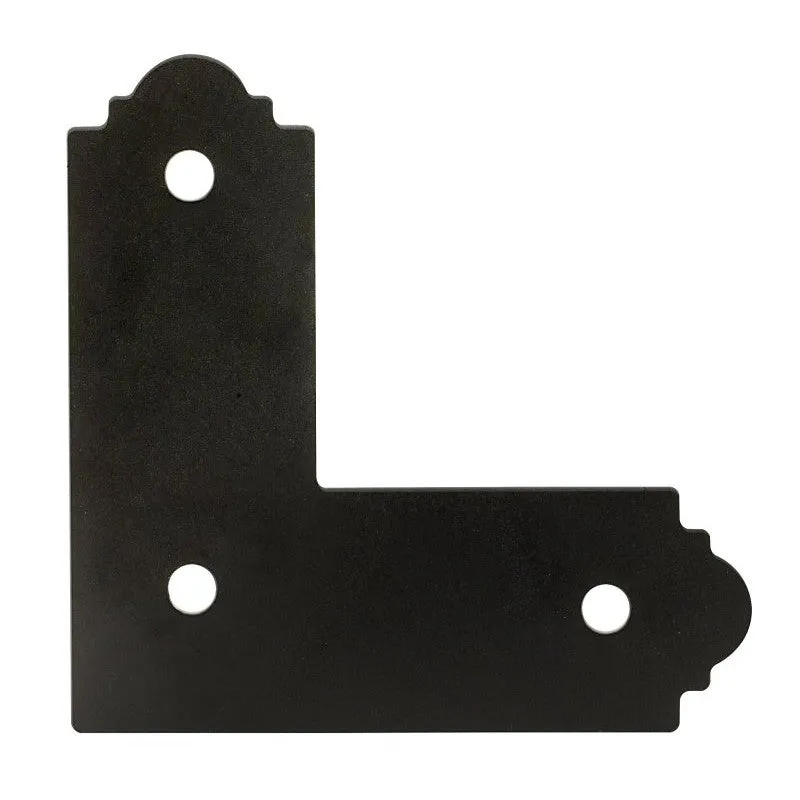 Simpson Strong-Tie APL APL4 Flat L-Strap Tie, 12 ga Gauge, Steel, Black, Powder-Coated (Pack of 8)