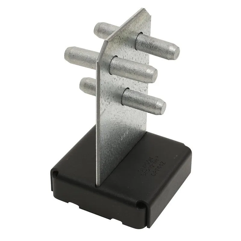 Simpson Strong-Tie CPTZ CPT44Z Concealed Post Base, 4 x 4 in Post, 12 ga Gauge, Steel, ZMAX (Pack of 10)