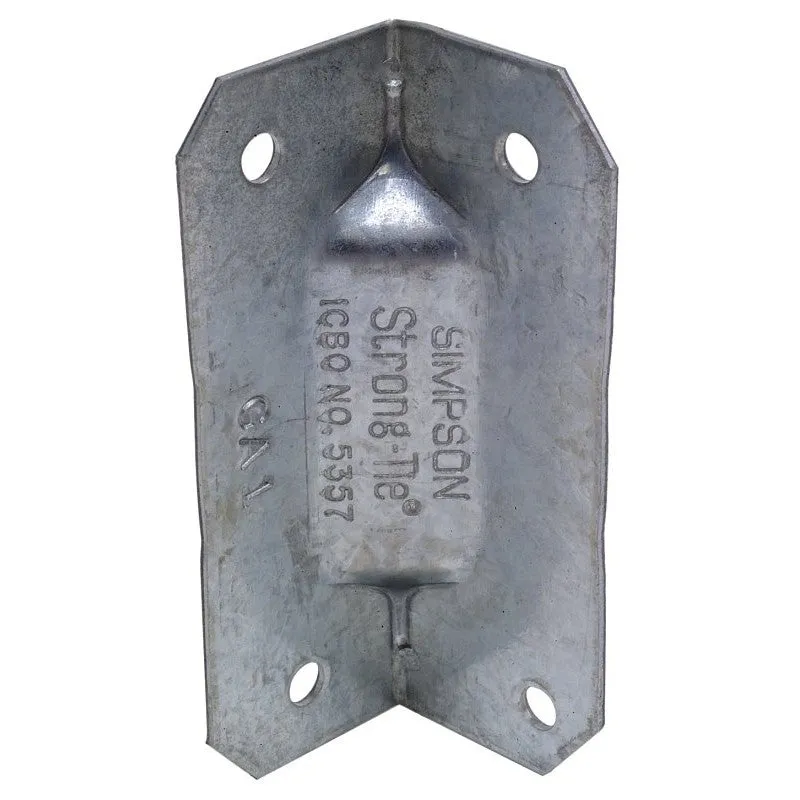 Simpson Strong-Tie GA GA1 Gusset Angle, 2-3/4 in H, Steel, Galvanized/Zinc (Pack of 100)