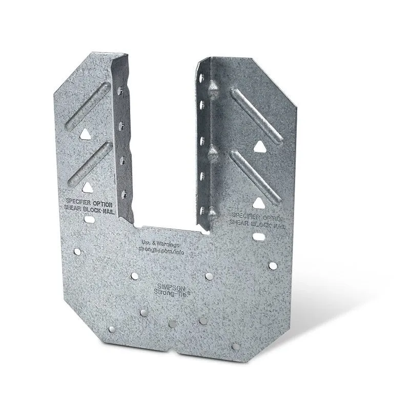 Simpson Strong-Tie H10A Hurricane Tie, 5 in L, 6-1/4 in W, Steel, Galvanized, Fastening Method: Nail (Pack of 50)